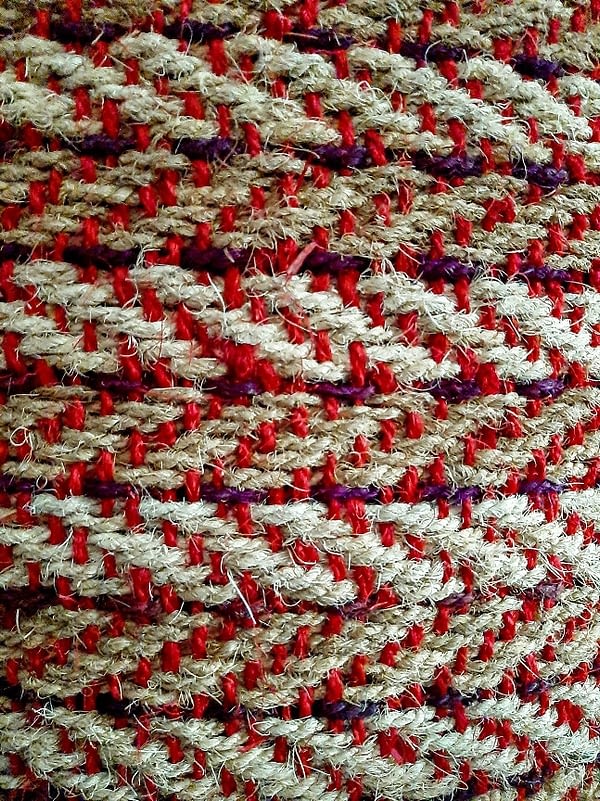 Fancy Red White Coir Matting Goodwill Coir Manufacturing Co